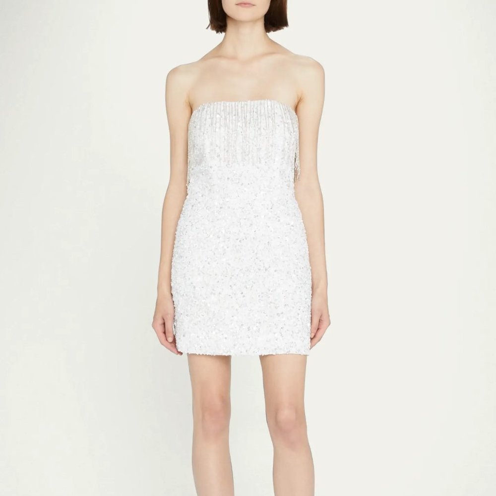 Retrofete Heather Sequin Star Fringe Dress